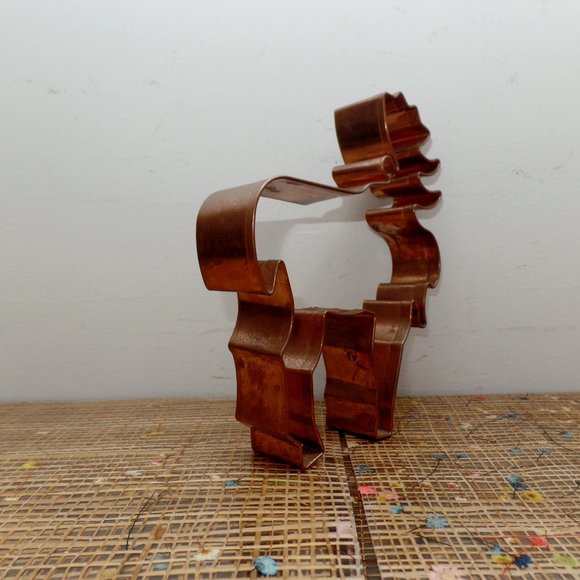 Copper Moose Cookie Cutter 6 1/2” x 5 1/2” - Picture 3 of 5